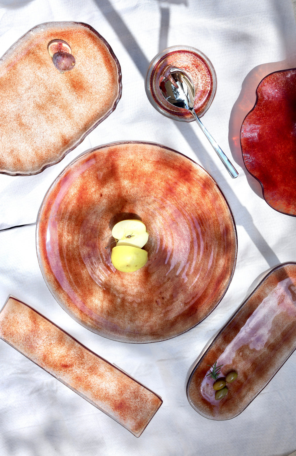 Spiral Flat Round Platter