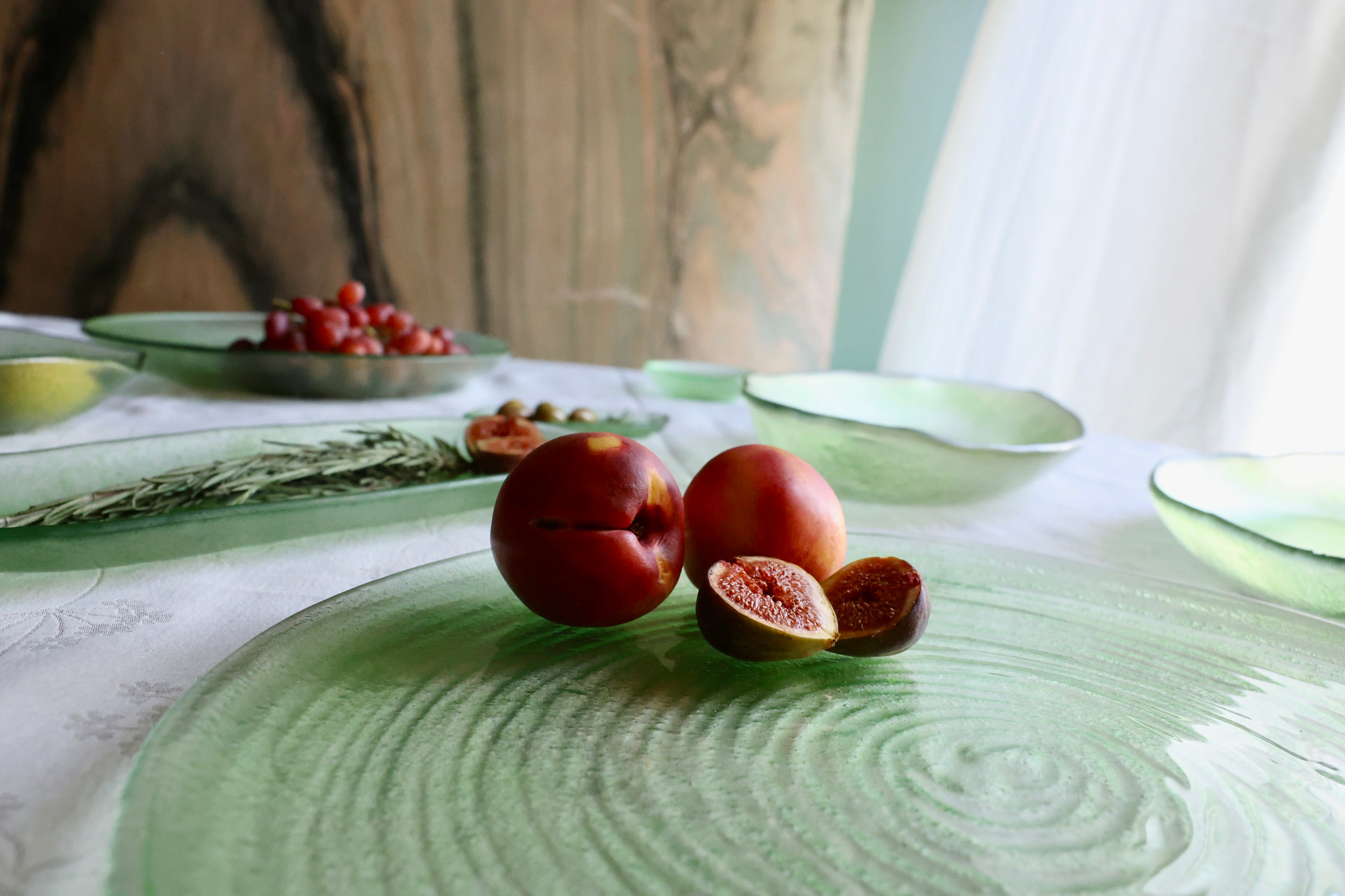 Spiral Flat Round Platter