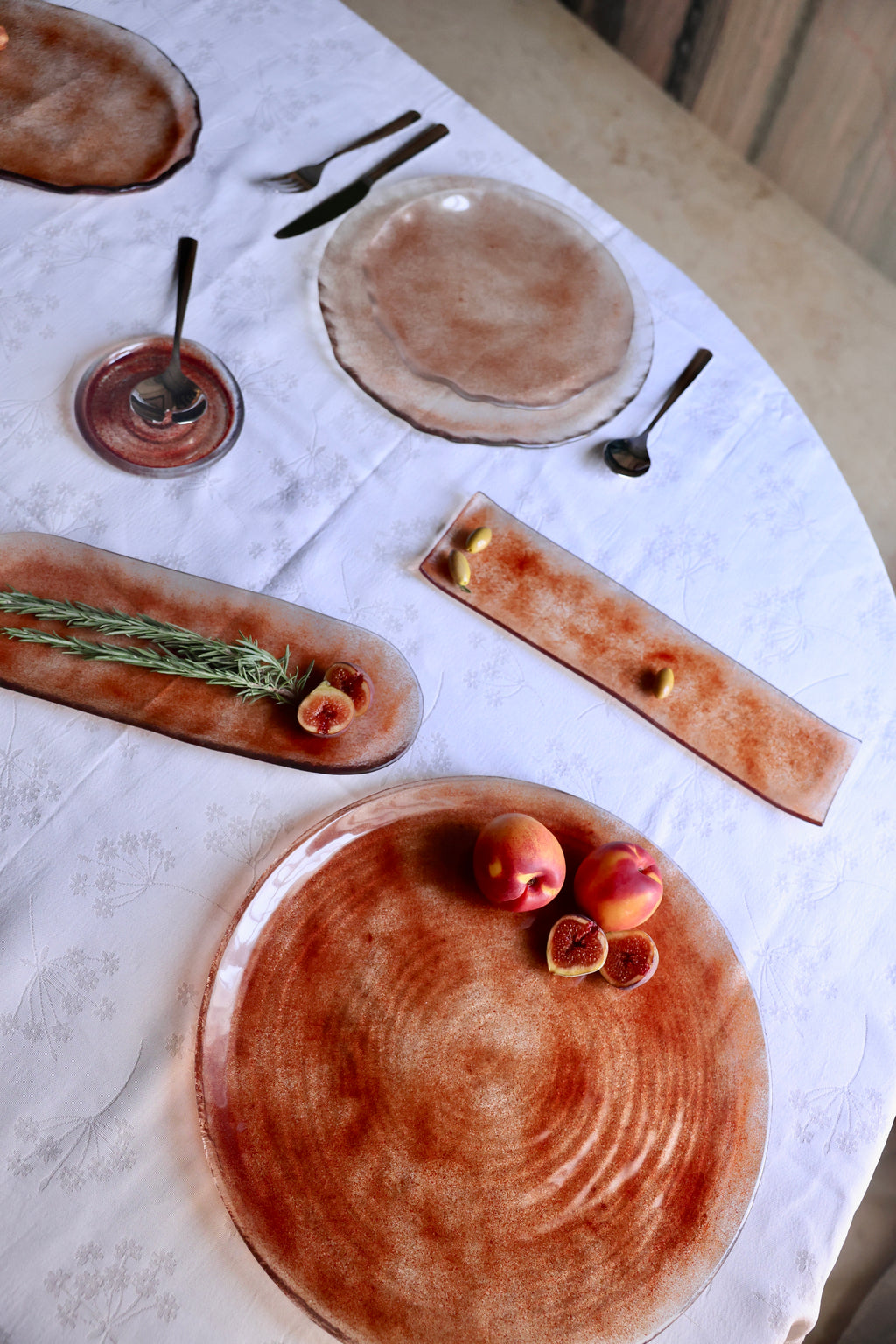 Spiral Flat Round Platter