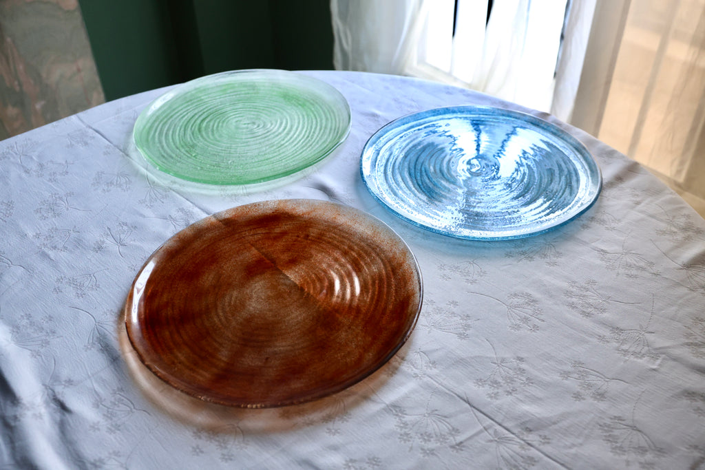 Spiral Flat Round Platter
